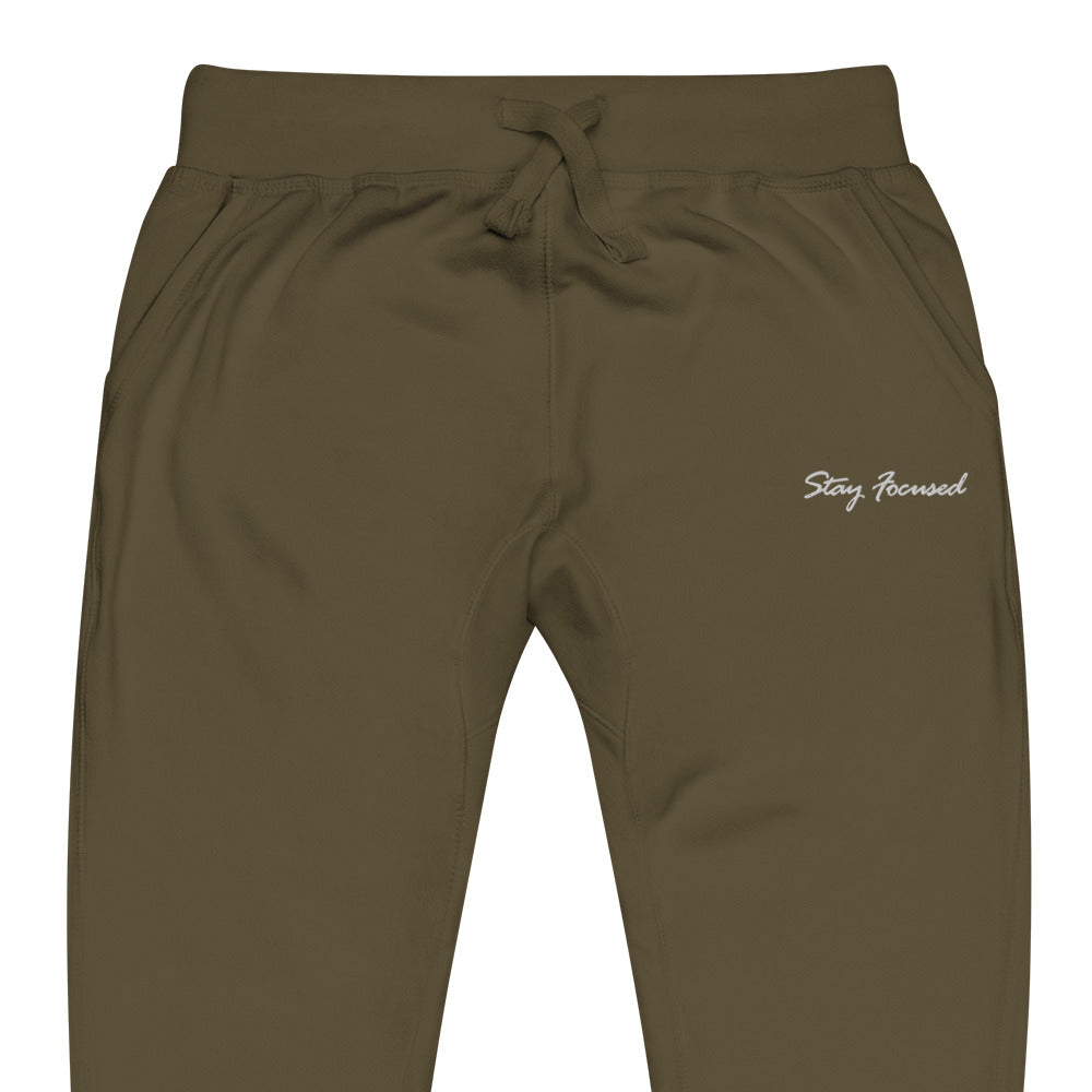 STAY FOCUSED fleece sweatpants